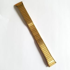 Vintage Speidel watch band watchband stainless steel stretch gold tone